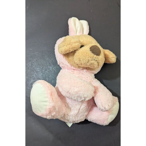Bee Happy Plush Dog In Pink Bunny Suit stuffed animal toy  10" - Picture 4 of 9